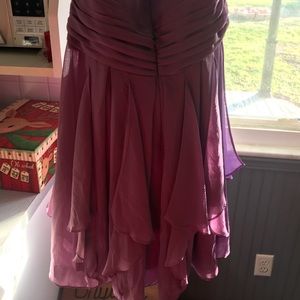 Purple bridesmaids dress